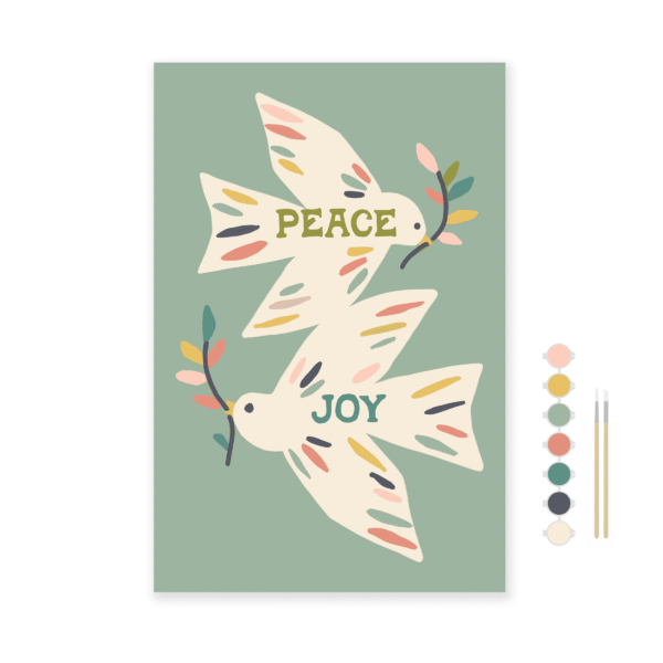 Peace Birds 12 x 18" Paint by Number Kit: Paint by Number Kit