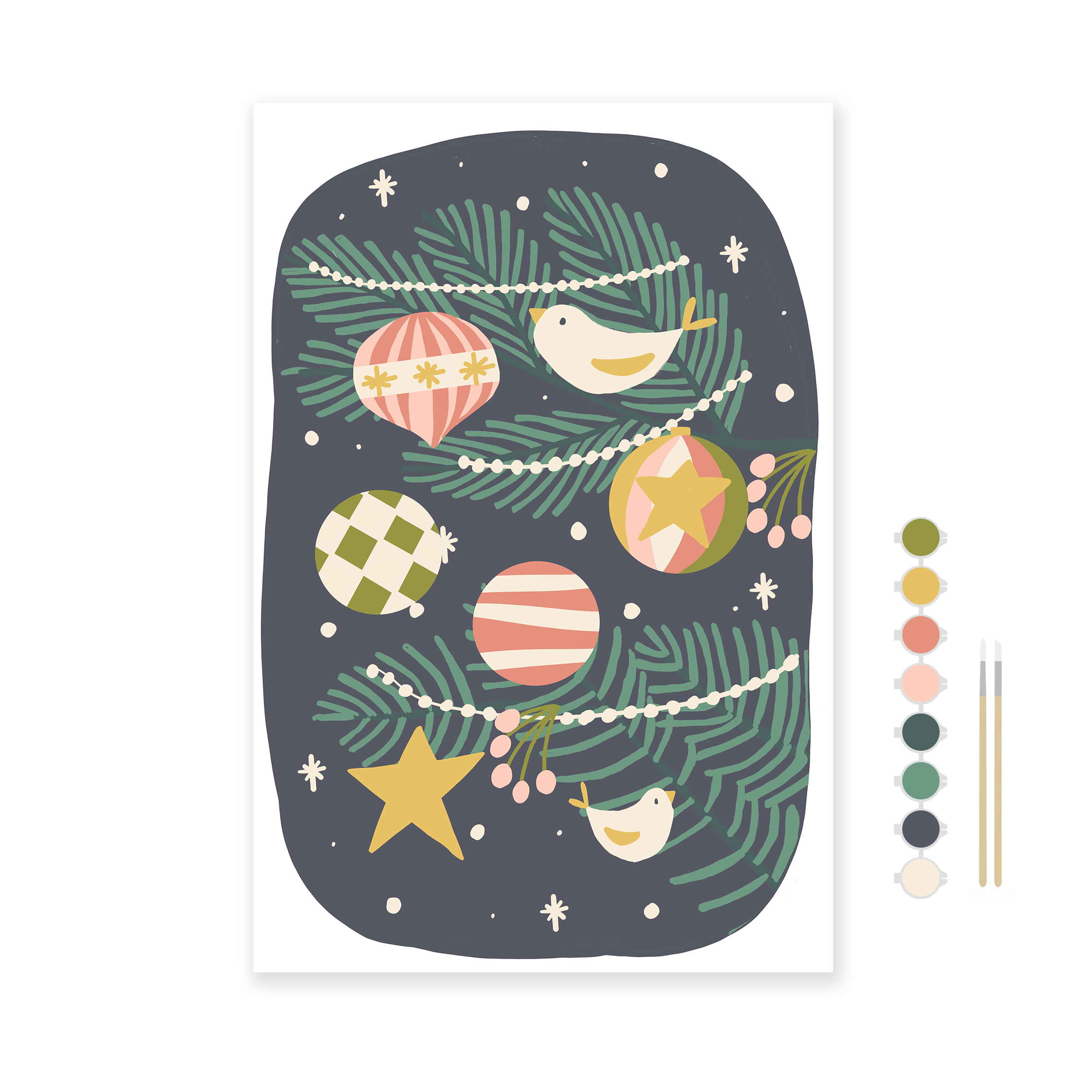Oh Christmas Tree 12 x 18" Paint by Number Kit: Paint by Number Kit