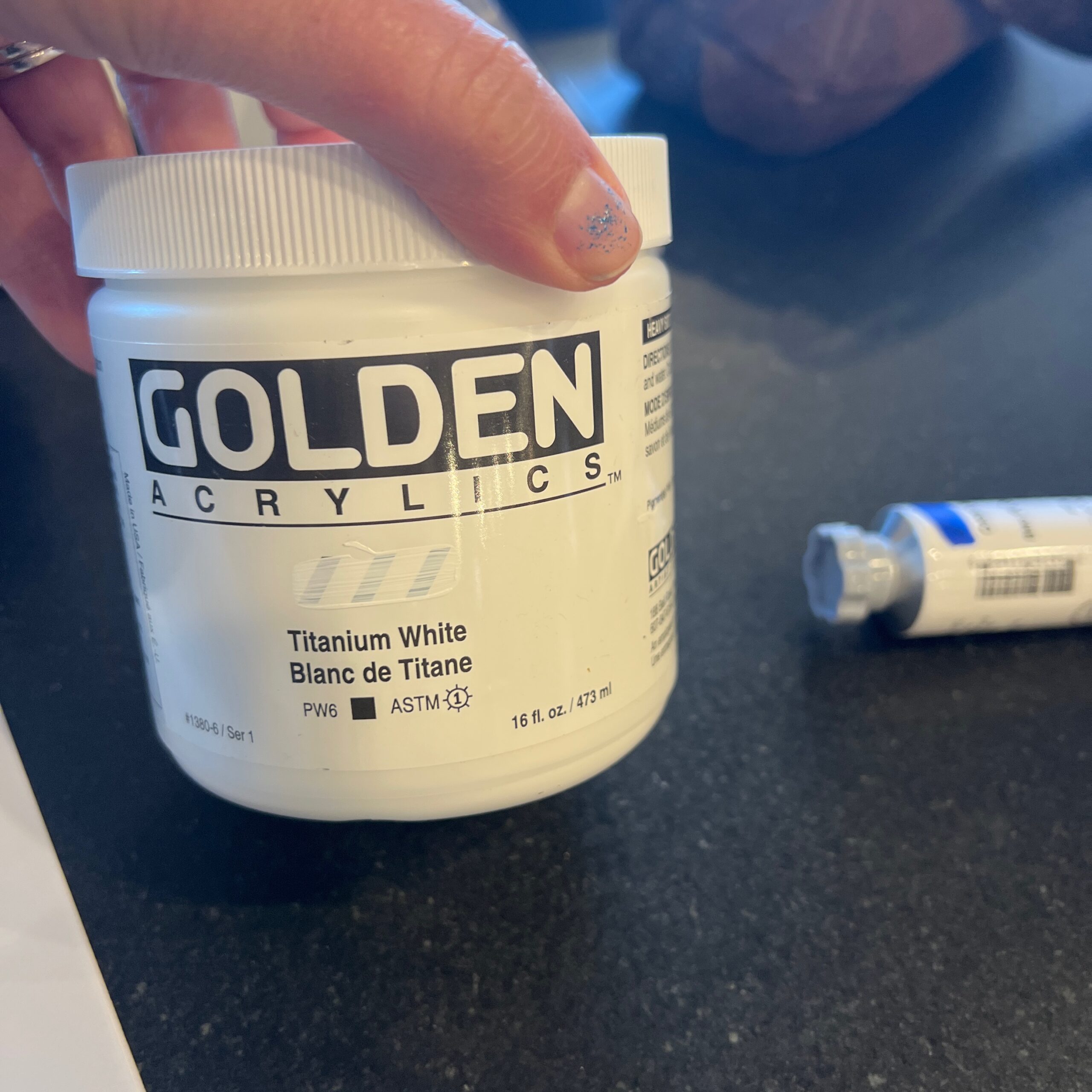 Golden titanium white 16 oz